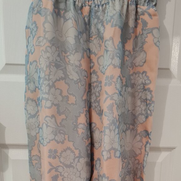 Anthropologie Somerset Jumpsuit Light Blue Peach Organza Size Small NWT - Picture 4 of 11